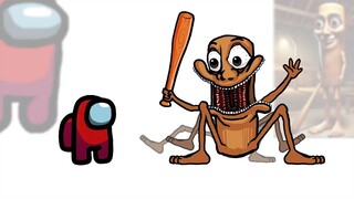 【Among Us】Mini Crewmate Kills Creepy Tun Tun Tun Tun Sahur Characters