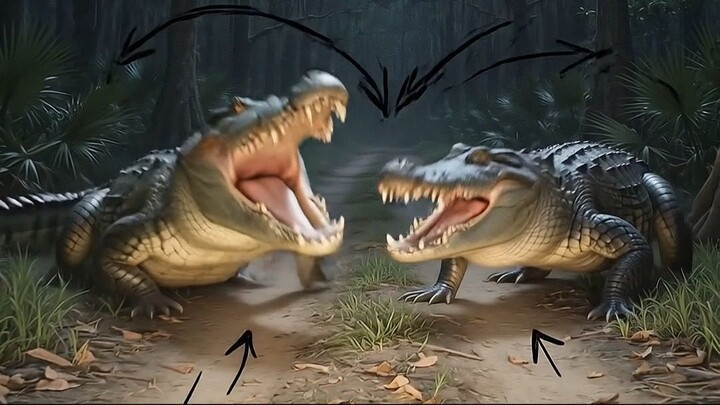 Nile Crocodile vs American Alligator… Who Wins? 🐊🔥