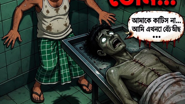 💀 রাত ২:৪৫ মিনিটে লাশকাটা ঘরে একা ছিল ডোম… হঠাৎ মৃতদেহটা চোখ খুলে বলল, “আমাকে কাটিস না