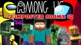 MONSTER SCHOOL : AMONG US in Real minecraft IMPOSTER! 900m % IQ