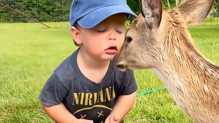 The childhood of this little farm owner is so heartwarming
