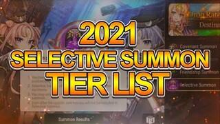 2021 Selective Summon Tier List - Epic Seven