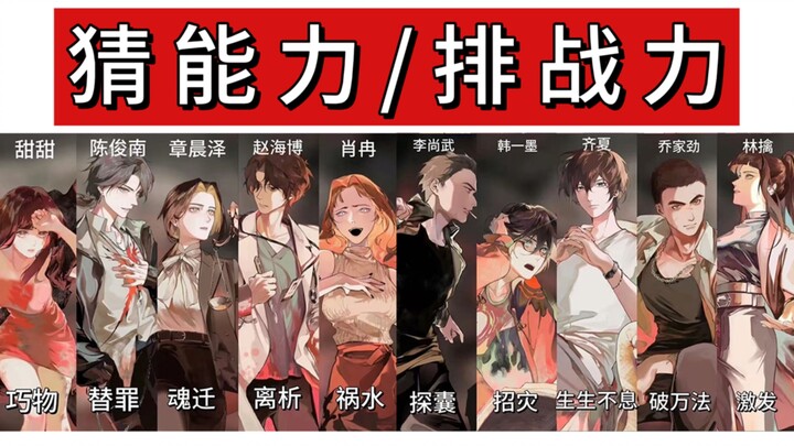 纯路人根据一张图猜《十日终焉》角色回想能力并将战斗力排名