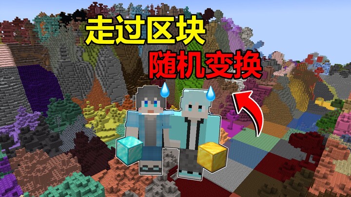 Do the blocks change randomly as the MC walks over them?!