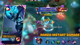 Instant Kill from Hanzo Jungler 🔥🔥 | The Best Gameplay Hanzo, Best Build and Emblem Hanzo