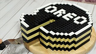 LEGO Oreo Cheesecake - ชีวิตจริง LEGO / Stop Motion Cooking & ASMR