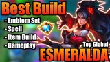 Esmeralda Best Build 2021 | Top 1 Global Esmeralda Build | Esmeralda - Mobile Legends | MLBB