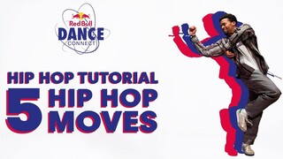【红牛出品Hip Hop基础课】5个简单的初学者Hip Hop动作！Gonzy慢速分解街舞教学