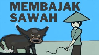 Membajak sawah