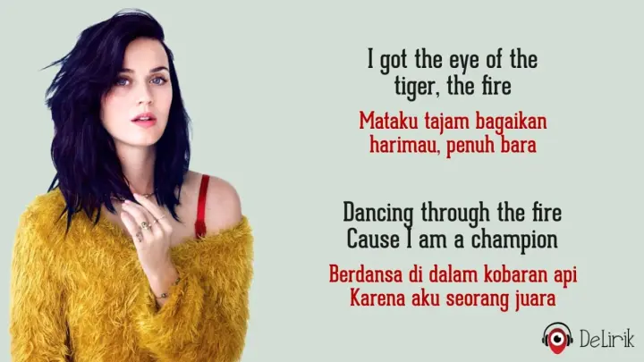 Roar - Katy Perry (Lirik Lagu Terjemahan)