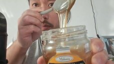 ASMR FINGER LICK HONEY & AIR TRACING (NO TALKING)