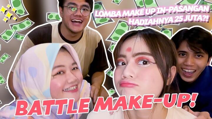 CHALLENGE DI MAKE-UPin PASANGAN!? CELIBOY MAKE-UP KAYES JADI PENDEKAR! - MY BOYFRIEND DOES MY MAKEUP