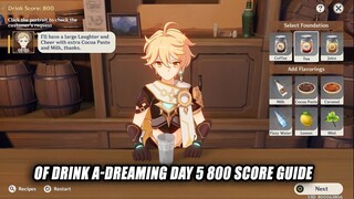 Of Drink A-Dreaming Day 5 - Bartender Challenge Phase 2 800 Score Guide Gameplay