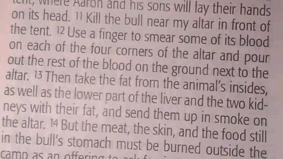 Daily Verse.         Exodus 29:10-14