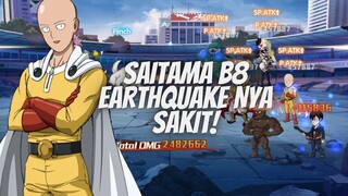 SAITAMA B8 EARTHQUAKE NYA SAKIT PARAH VS WATCHDOGMAN RAMPAGE - OPM ONE HIT ONE KILL