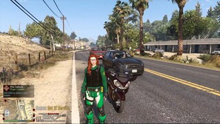 GTA 5 LSPDFR female Off Road Unit Patrol With Dirt Bike EUP Uniform#gta5lspdfr #lspdfr