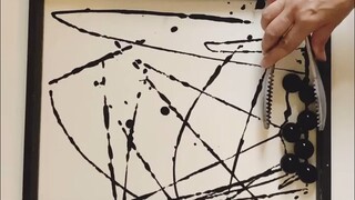 用玻璃球画画的艺术家你敢信？