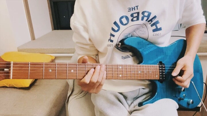 เงียบ~ เวอร์ชันกีตาร์ไฟฟ้า #ฉันเรียนกีตาร์ที่บิลิบิลิ#การแสดงกีตาร์ไฟฟ้า