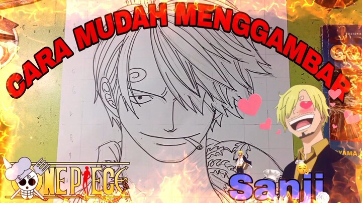 cara yg sangat lah mudah menggambar sanji, kalian yg liat cara ini pasti bisa, cobalah, SEMANGAT