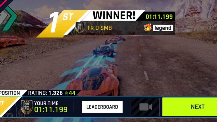 Testing recording gameplay Asphalt 9 : Legends - sekalian ada sedikit comeback dari Pos 4 di ending.