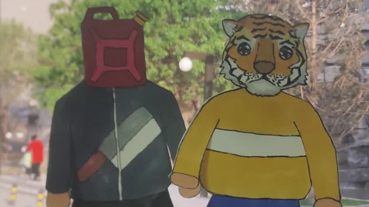 Paper stop-motion animation reproduces the classic TV series "Once Upon a Time in Dongbai"