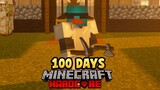 I SURVIVED 100 Days in Minecraft Hardcore with IRON Tools and Armor + World Tour...(Tagalog)