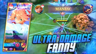 FANNY ULTRA INSTINCT DAMAGE !! FULL DAMAGE BUILD | RANK GAMEPLAY | MLBB