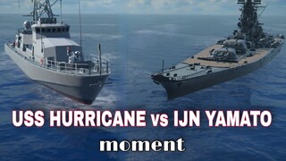 Modern Warships: once upon a time USS HURRICANE vs IJN YAMATO moment.