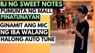 BJ pumunta ng mall nag karaoke auto tune ba? #sweetnotesmusic #opmband #kantakwento