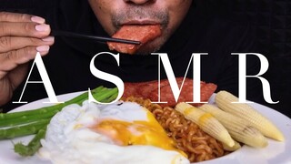 ASMR:Spicy Noodle With Spams (EATING SOUNDS)|COCO SAMUI ASMR #กินโชว์มาม่าเกาหลี