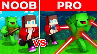 JJ And Mikey NOOB vs PRO THE BEST WEAPON FOR A FRIEND in Minecraft Maizen