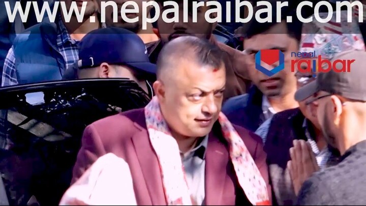 सभापतिमा निर्वाचित गगन थापाको पार्टी कार्यालयमा इन्ट्री #GaganThapa #NepaliCongress #NepalRaibar