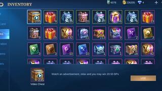 Opening All My Box and Chest in Inventory MLBB(BP,TICKETS,SKIN TRAIL and More)