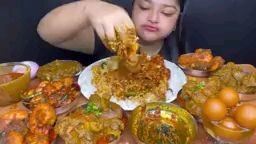 Indian food mukbang