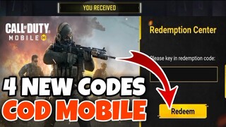 4 NEW Redeem CODES Call of Duty Mobile | April 2021