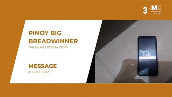 MESSAGE: Pinoy Big Breadwinner: The Shuvee Story • August 9, 2025 | Magpakailanman