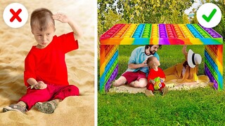 CUỘC SỐNG NUÔI CON THẬT VUI! THỦ THUẬT VÔ GIÁ CHO BỐ MẸ THÔNG MINH
