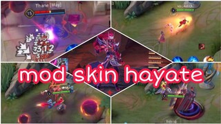 Mod skin hayate tử thần vũ trụ - âm thanh - icon-hiệu ứng - không lỗi mạng bất định -mod skin mùa 17