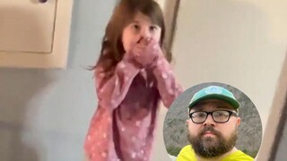 头一次见没胡子的爸爸，孩子们反应太大了！