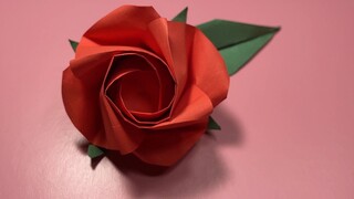 Tutorial origami Abu Rose, tidak ada langkah ribet, cara melipatnya sederhana, kamu bisa dengan muda