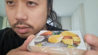 ASMR MINI PLASTIC FOOD CONTAINER LICKING BANANA SMOOTHIE🥤