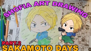 drawing anime Sakamoto days part.2