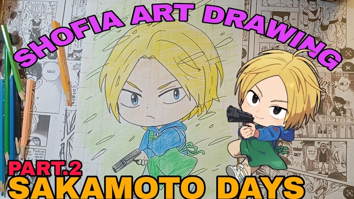 drawing anime Sakamoto days part.2