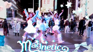 💙uuuu super attractive🧲Times Square dance ILLIT-Magnetic five cute gods super energetic attack
