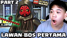 Aku Menghadapi Bos Pertama Namanya Darth Maull !! Lego Star Wars The Complete Saga Indonesai Part 2