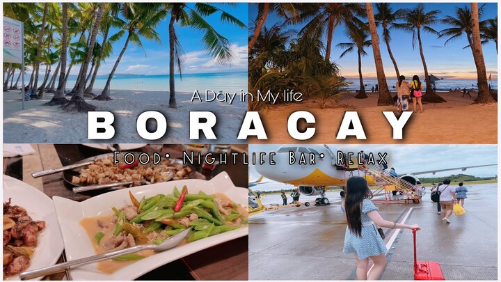 Boracay Philippines 🏝 🇵🇭 Day 1 Travel+ food+ Nightlife Bar+ Swimming.