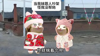 当妹妹和人吵架，我没叽声时~