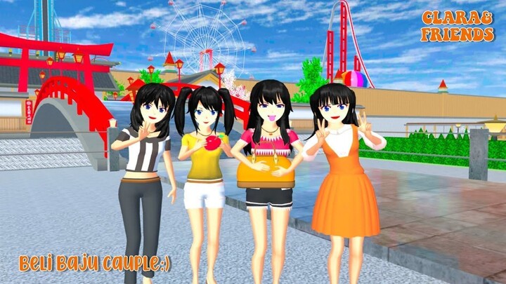 CLARA & FRIENDS [ BELI BAJU COUPLE ] __ SAKURA SCHOOL SIMULATOR