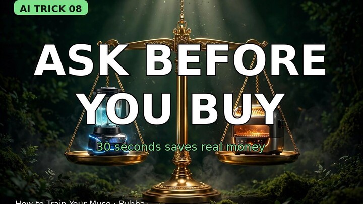 AI Trick 08 | About to Buy Something? Ask This First