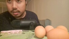 ASMR Plate Licking Soft Boiled Eggs 🥚 - Sensitive Sounds Of Peeling, Cutting & Eating